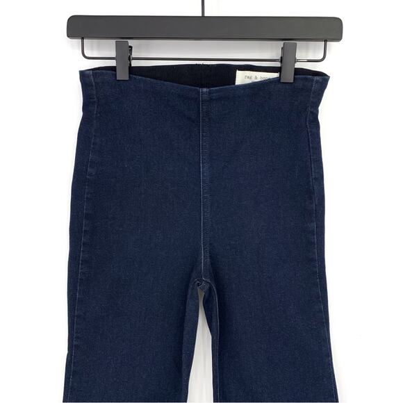RAG & BONE Nina High-Rise Flare Jean Blue Denim XS - Picture 2 of 9
